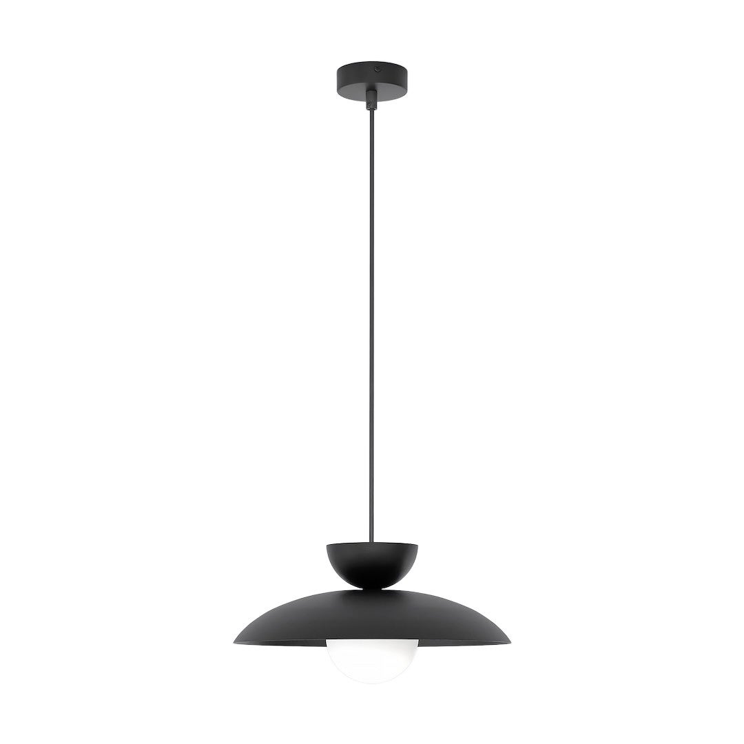 Lampa wisząca podwójny kopułowy klosz MULAN czarno-biały 1xG9x8W metal wym:140x30x30cm IP20 Emibig
