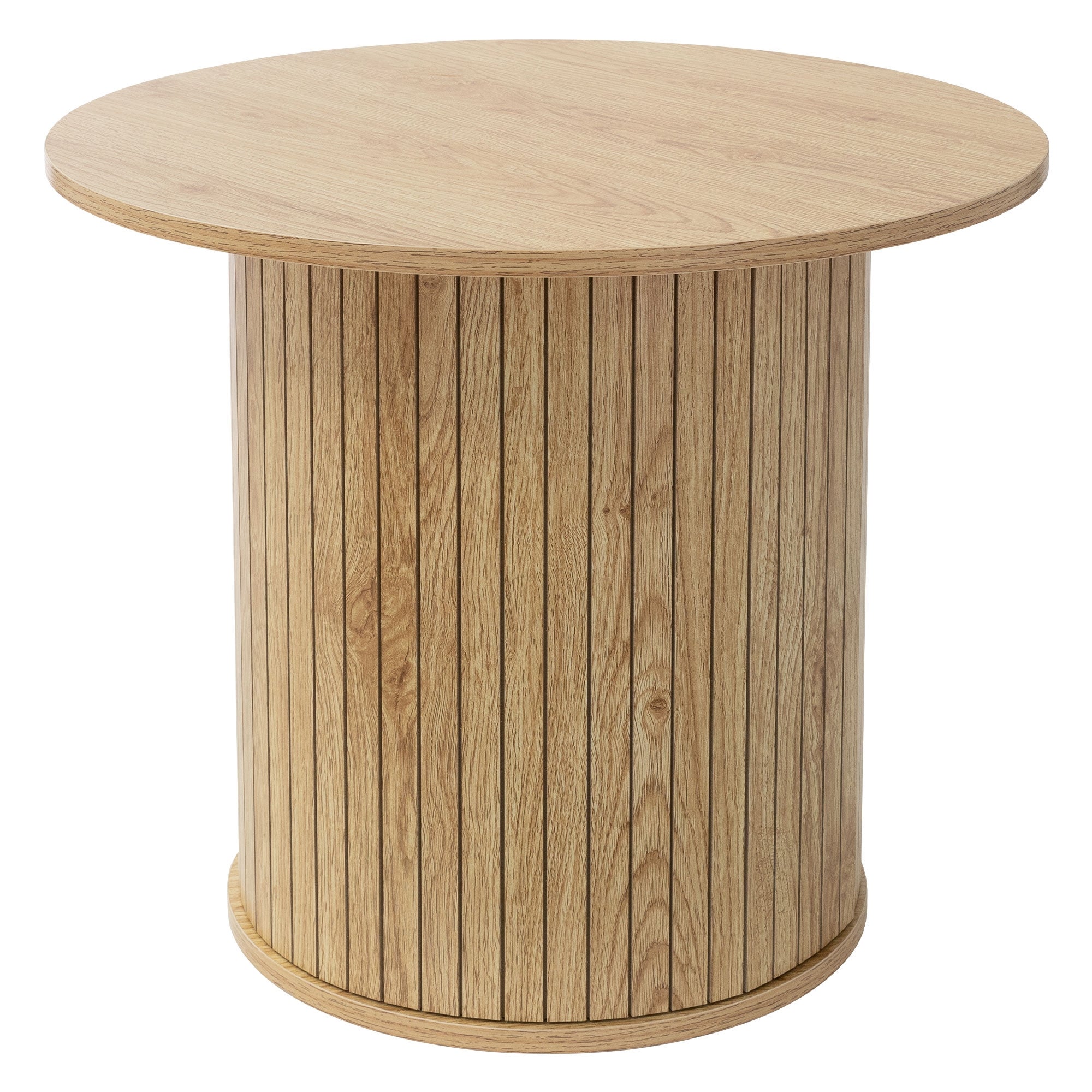 ML-Design okrągły stolik kawowy Ø60x50 cm brazowy wyglad drewna stolik nowoczesny stolik do salonu z podwyższanym blatem elegancki stolik pomocniczy