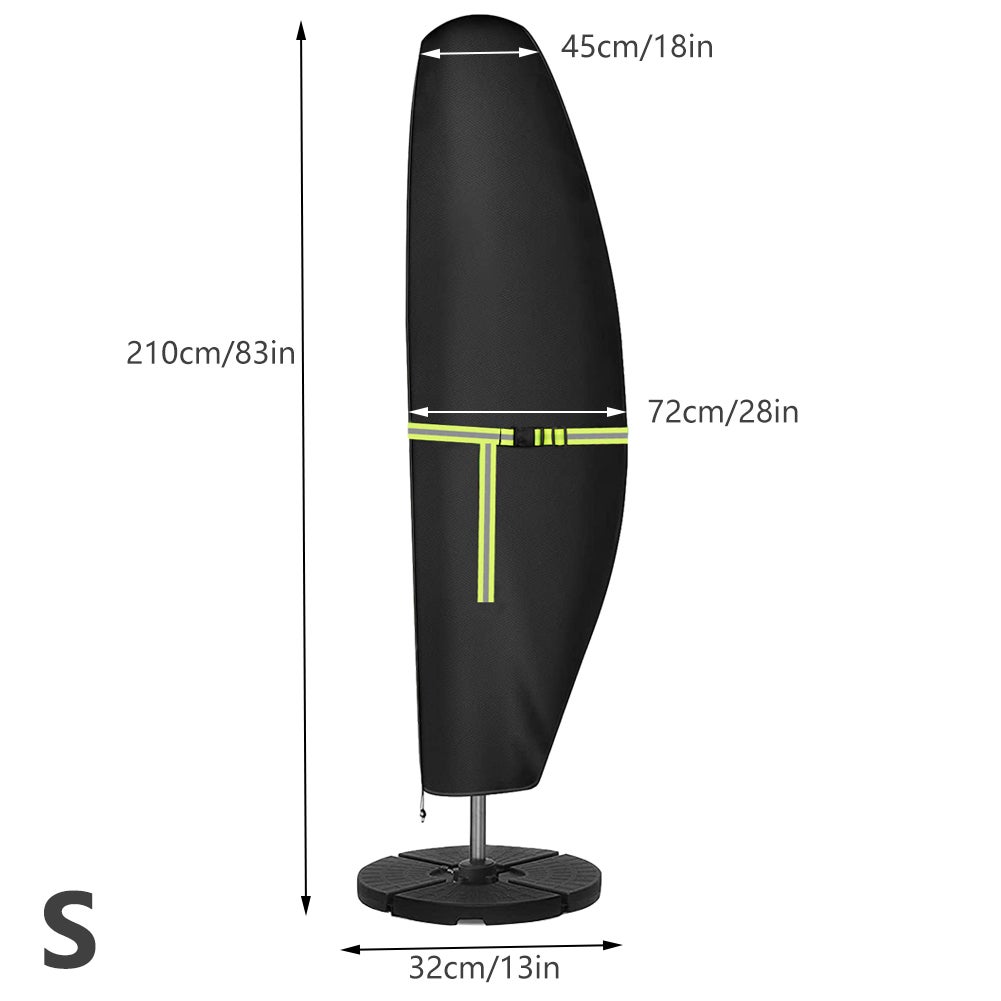 20% Pokrowiec na parasol wysięgnikowy 3PC420D Oxford w stylu bananowym do parasoli z masztem teleskopowym o wysokości 210 cm - Ogród Balkon