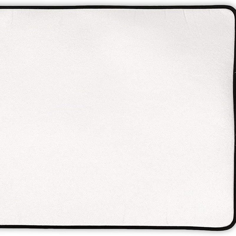 Mata do prasowania - metaliczny srebrny (duża 70x50 cm) z 5 mm piankową wyściółką i silikonową podstawką pod żelazko do prasowania parowego