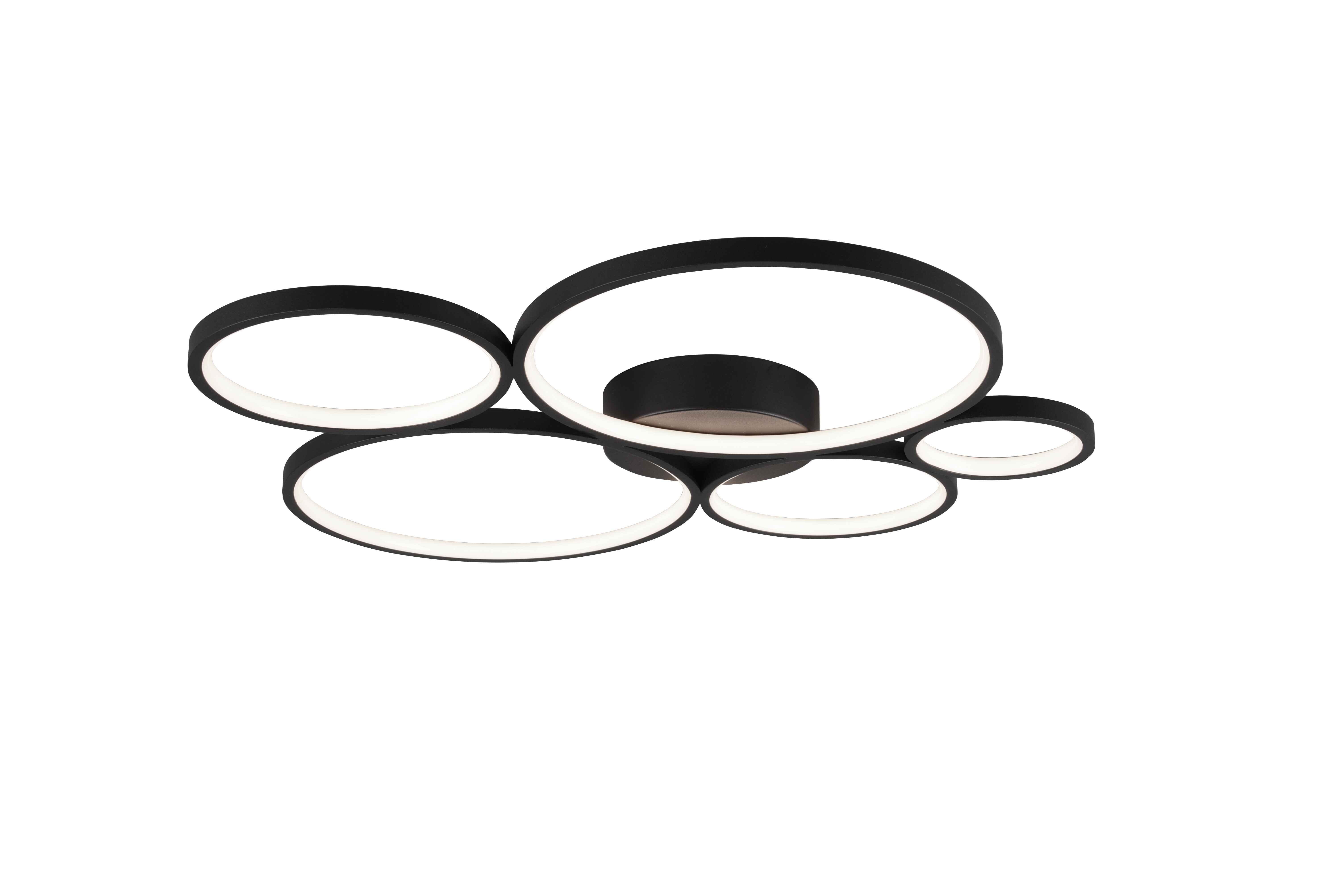 Lampa sufitowa nowoczesna wbudowany LED RONDO czarny Trio 622610532