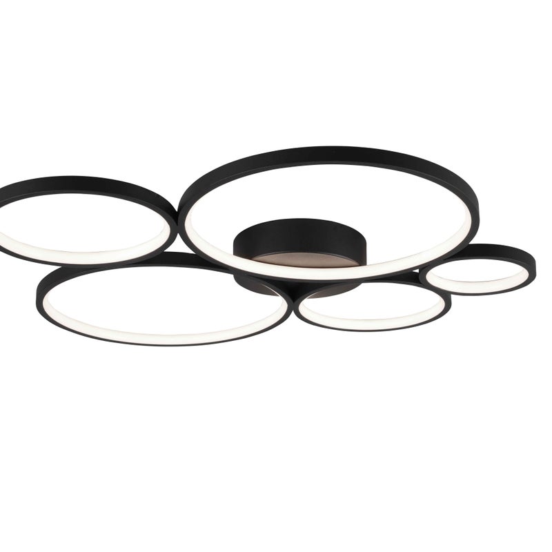 Lampa sufitowa nowoczesna wbudowany LED RONDO czarny Trio 622610532