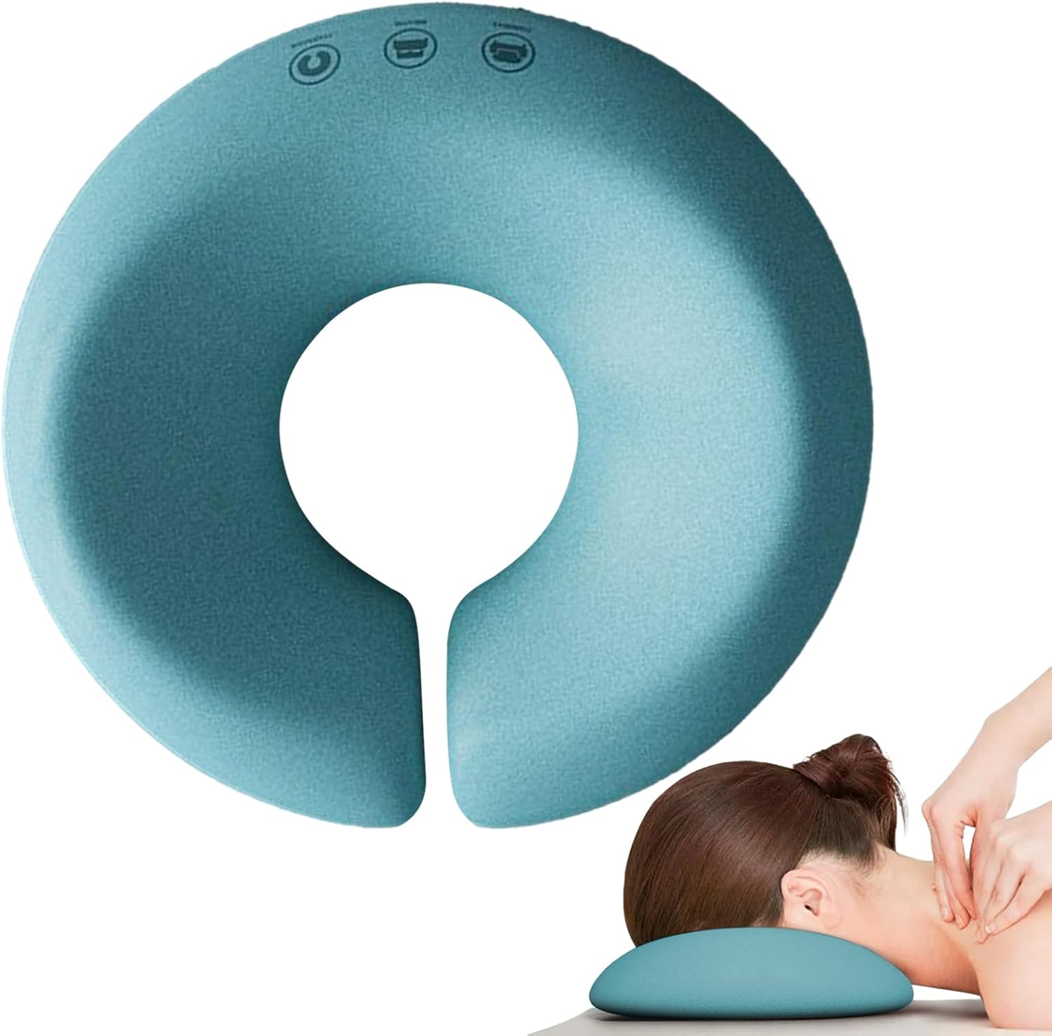 Poduszka masująca twarzą w dół, zagłówek masujący do łóżka, zagłówek do stołu masującego, ergonomiczna poduszka do masażu twarzy z otworem, na uszy