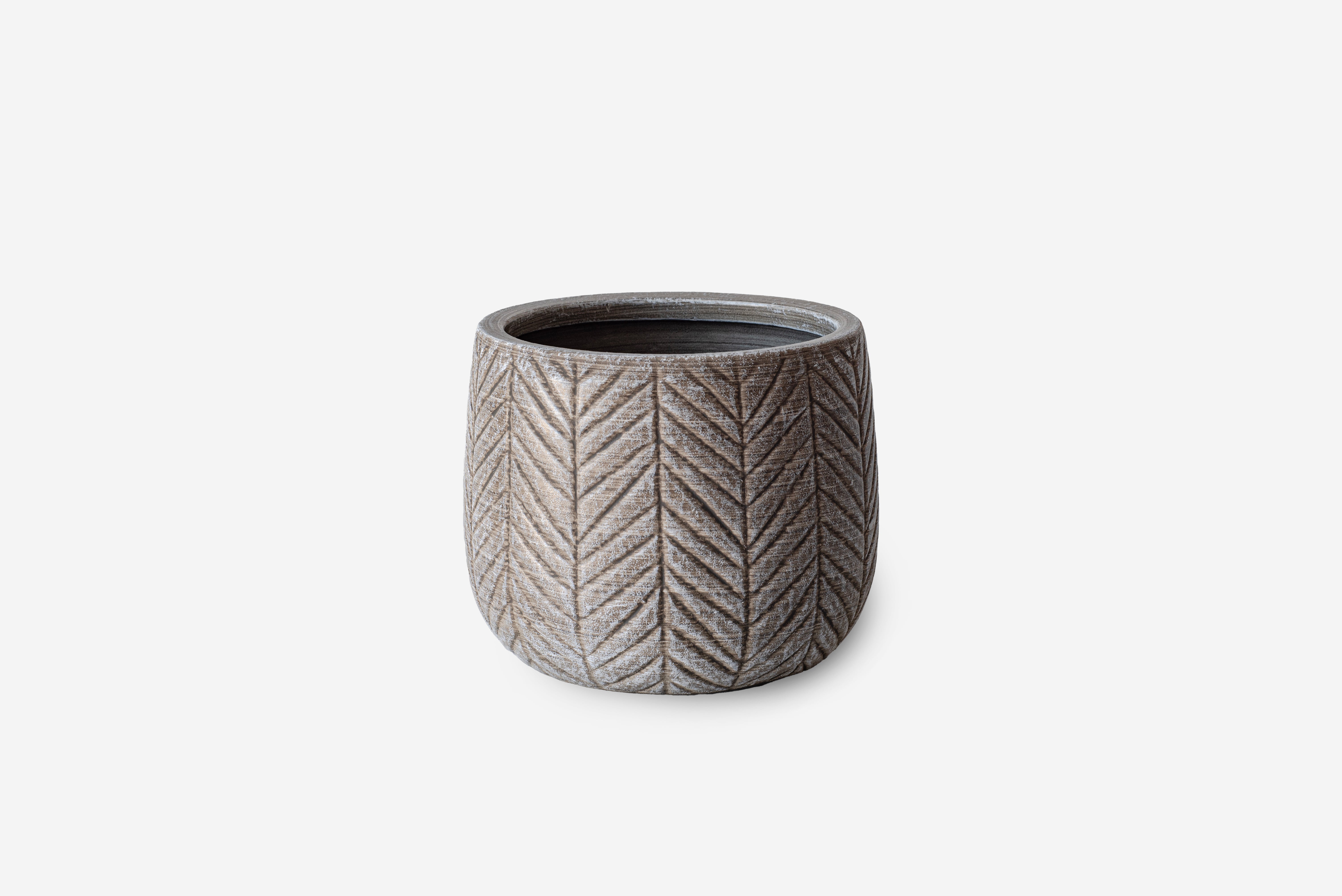 Okrągła ceramiczna doniczka pionowa Ø16,5x13 cm