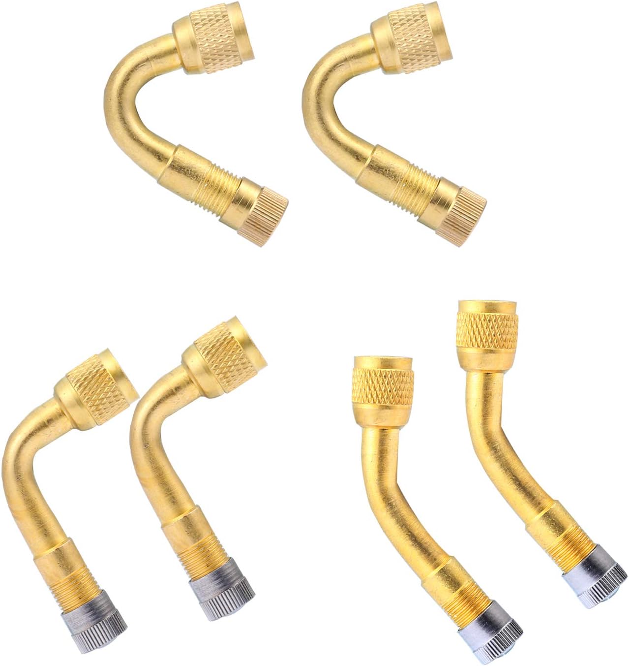 6-częściowy adapter do zaworu opony 45° 90° 135°, przedłużka do zaworu opony, przedłużka do zaworu opony, przedłużka do zaworu opony, złączka do przed