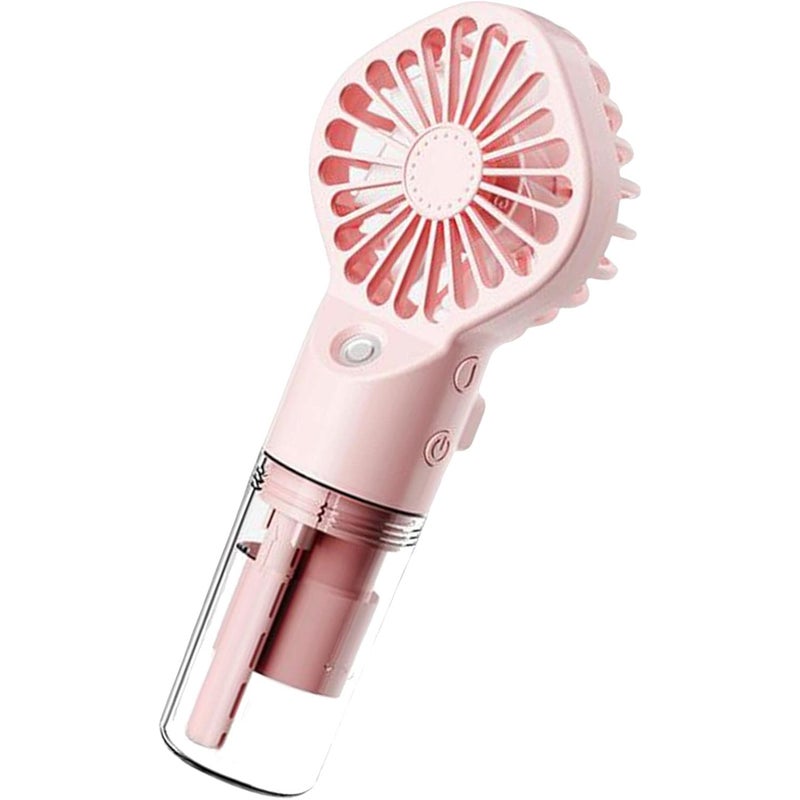 Przenośny wentylator zamgławiający o 4 prędkościach, mini przezroczysty wentylator zamgławiający, zamgławiacz ładowany przez USB