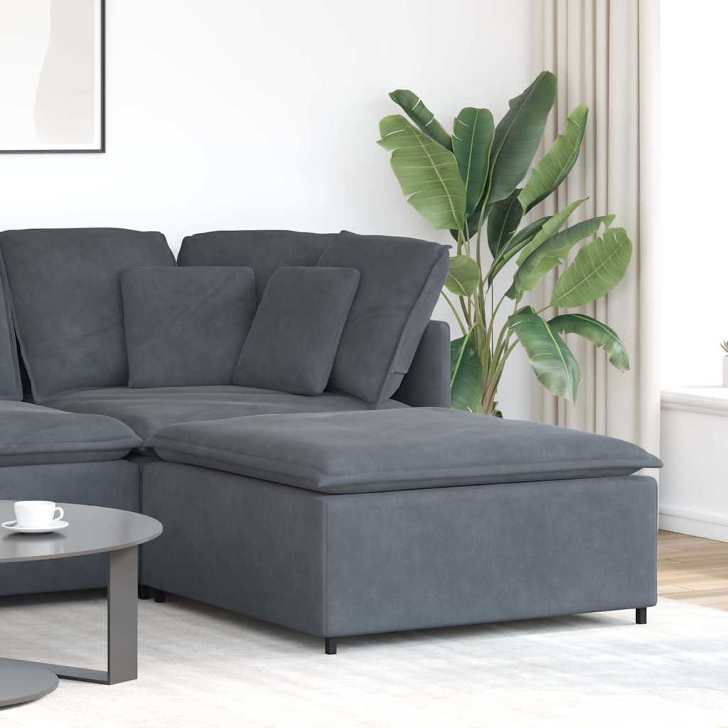 Podnóżek do sofy modułowej modułowej Ciemnoszary 100x100x48 cm vidaXL