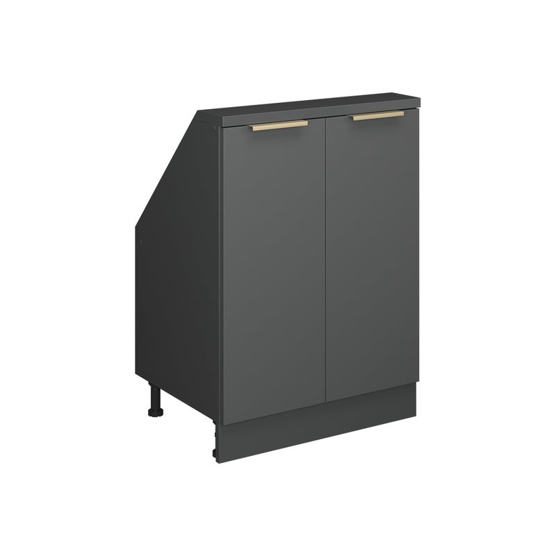 Vicco Szafa skosna Rion, Antracytowo-złoty, 60 x 81.6 cm z 2 drzwiami