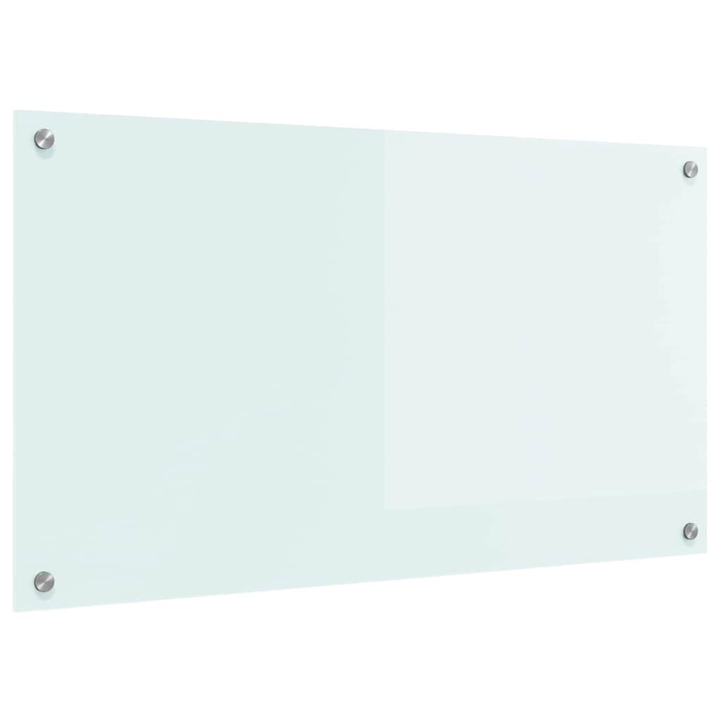 Panel Kuchenny ze Szkła Hartowanego 90x50 cm Mleczny do Kuchni