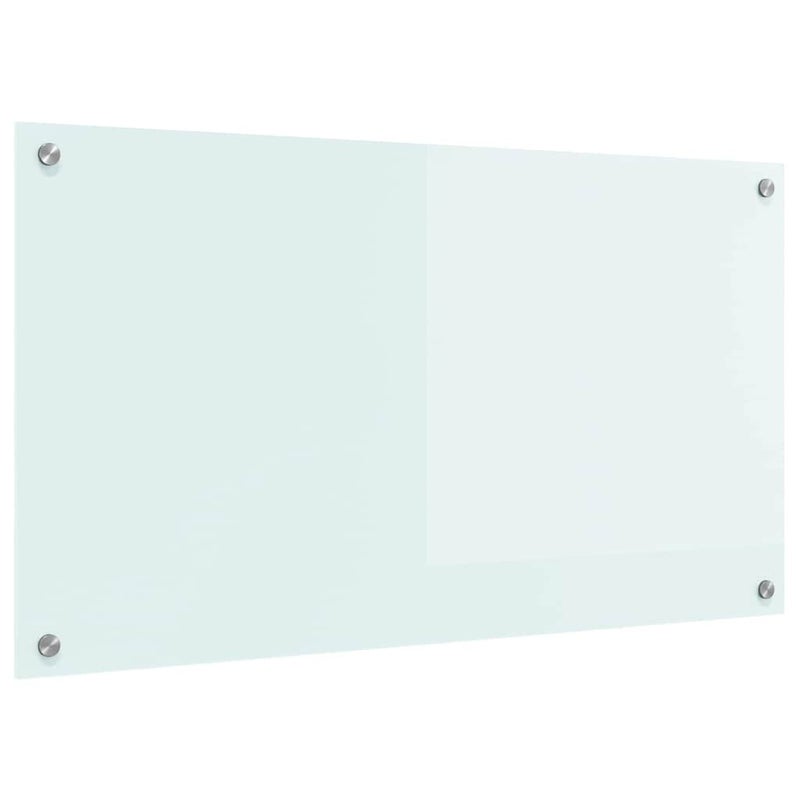 Panel Kuchenny ze Szkła Hartowanego 90x50 cm Mleczny do Kuchni