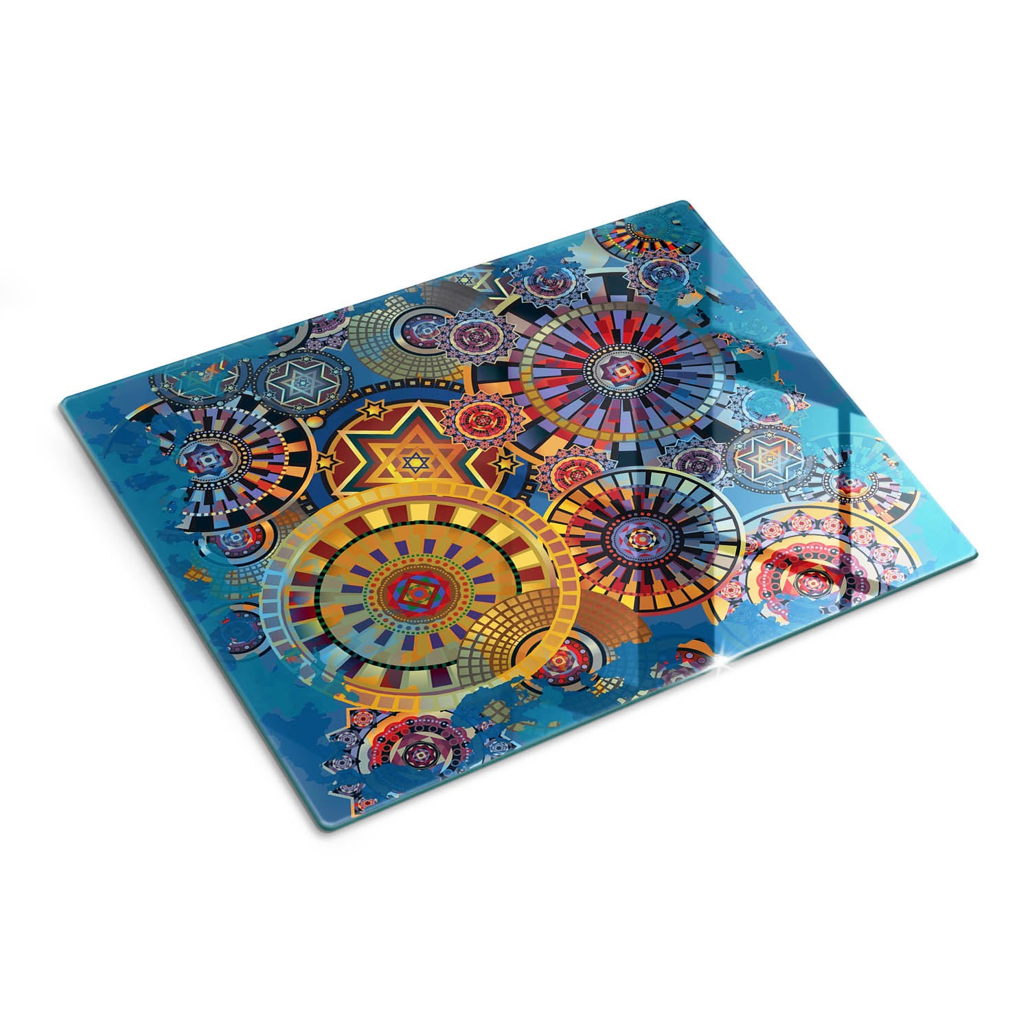 Szklana deska kuchenna z eleganckim nadrukiem - Wzory Geometryczne - 30x40 - Tulup