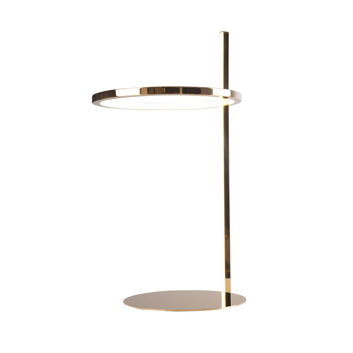 Lampa stołowa LED ring LOZANNA złota 14W ciepła 1400lm metal wym:55x30x30cm IP20 Maxlight