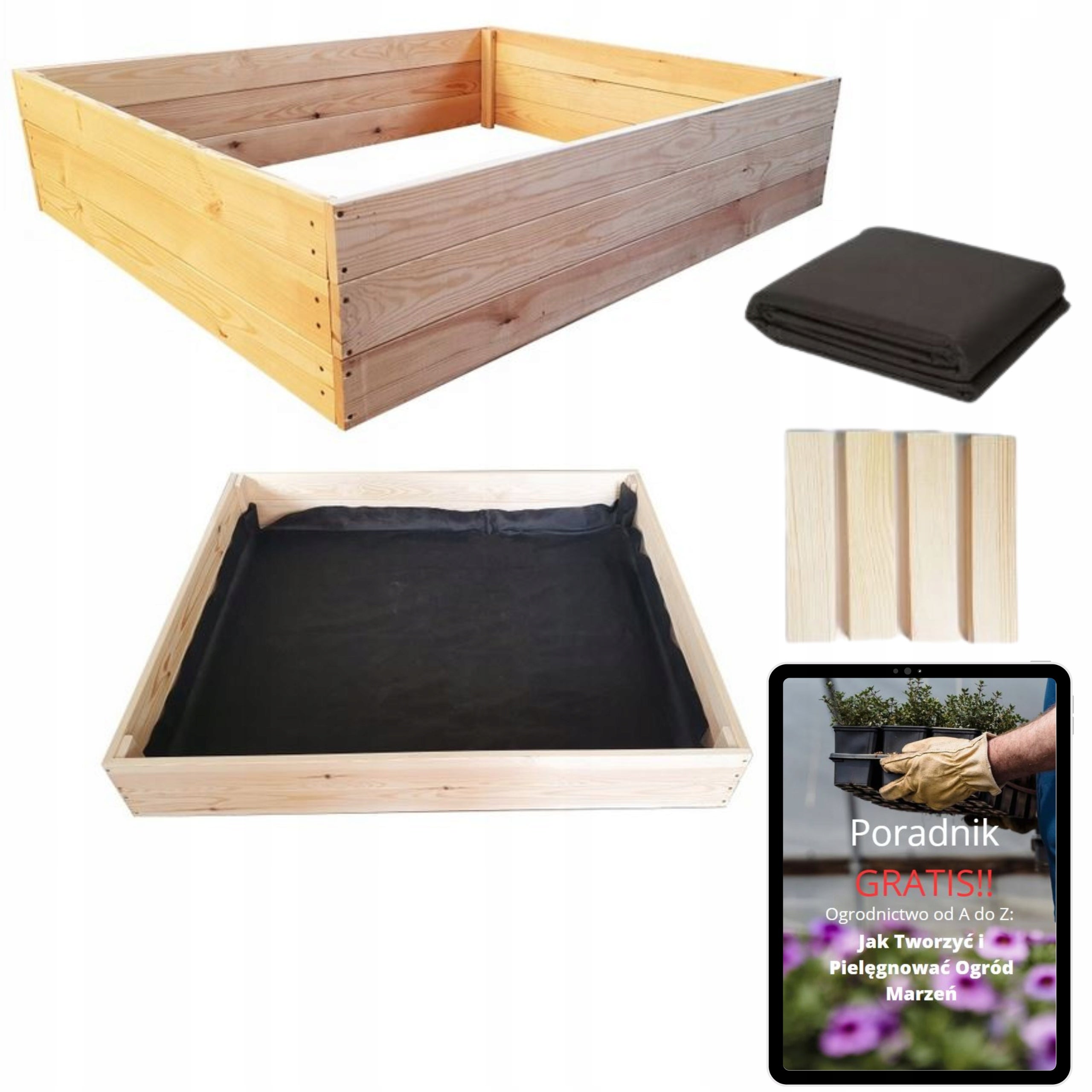 WARZYWNIAK SKRZYNIA NA WARZYWA ZIELNIK 80x120 INSPEKT WYSOKI EKO PORADNIK