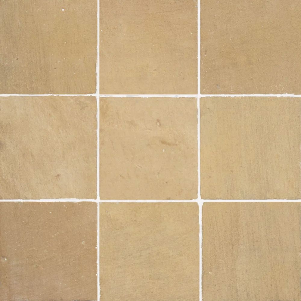 Zellige "Almond" – patchwork płytek Zellige w kolorze beżowym 10×10 cm – 100 szt., 1 m² – płytki ścienne do łazienek i kuchni.