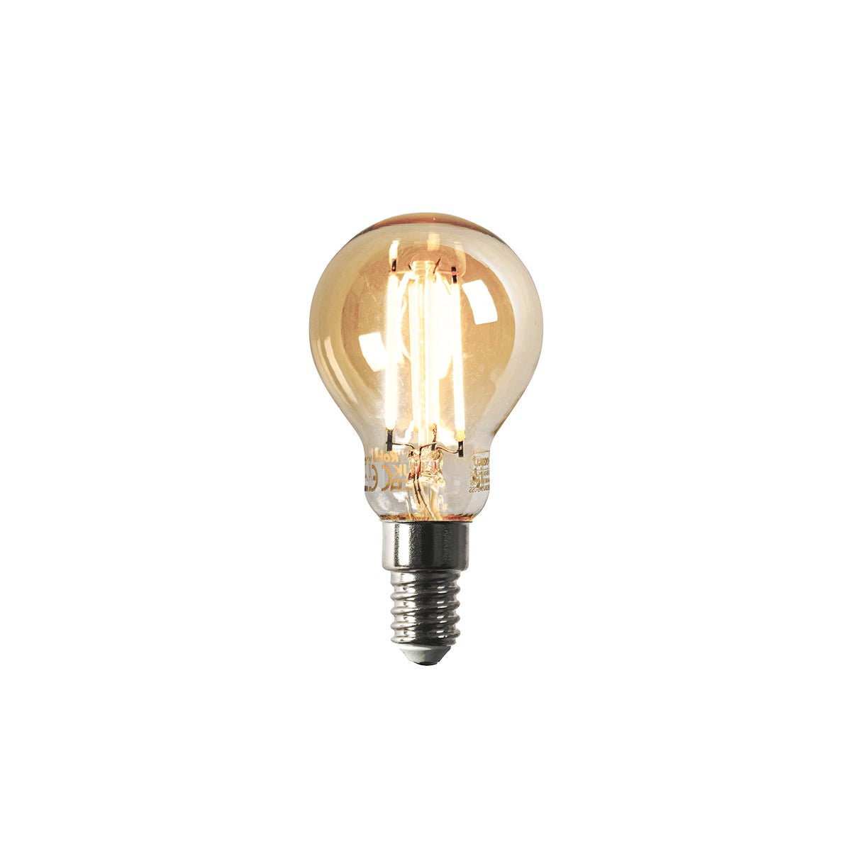 Inteligentna żarówka LED E14 P45 złota 4,9W 470lm 1800-4000K