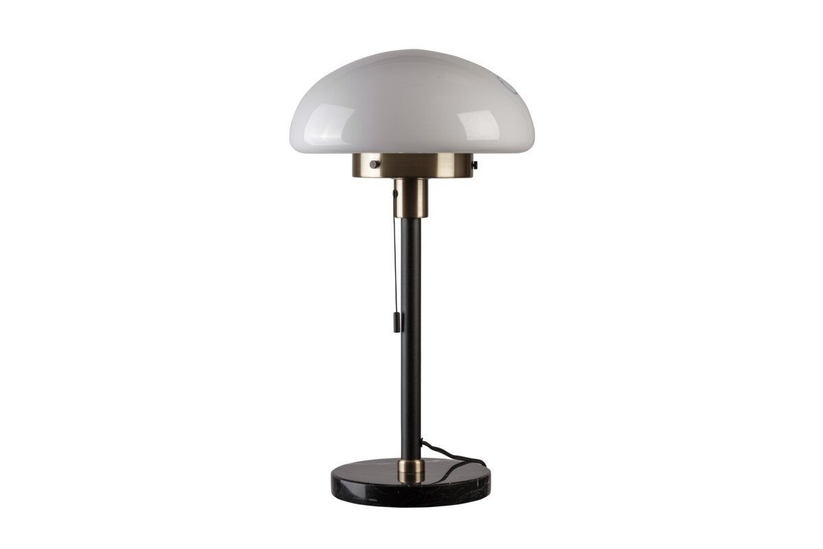 Lampa stołowa LAMIA, E27 max 40W, śr. 30,6 cm, kremowa, IP20, na biurko i do strefy relaksu – GTV LIGHTING