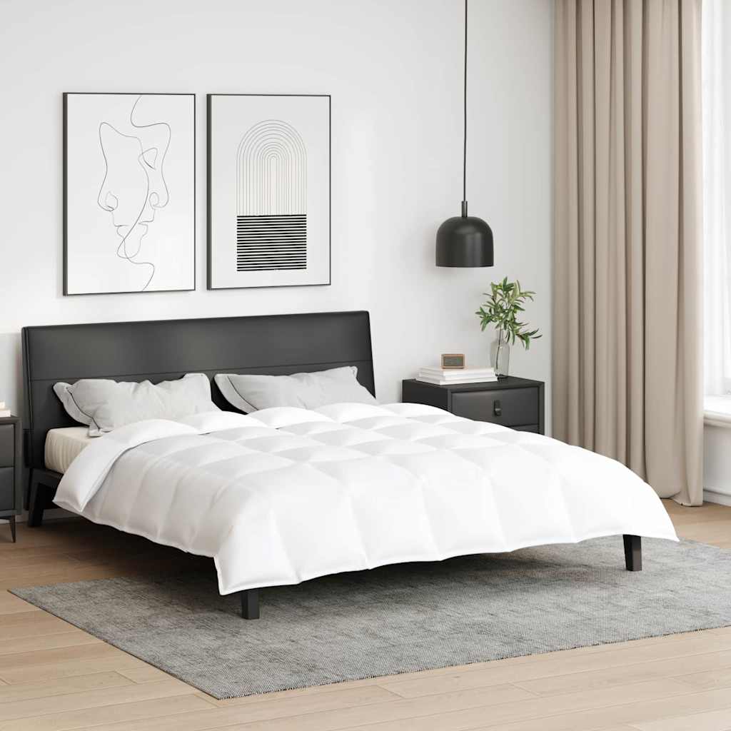 Kołdra 2-w-1 Biały 240 x 200 cm Pióra vidaXL