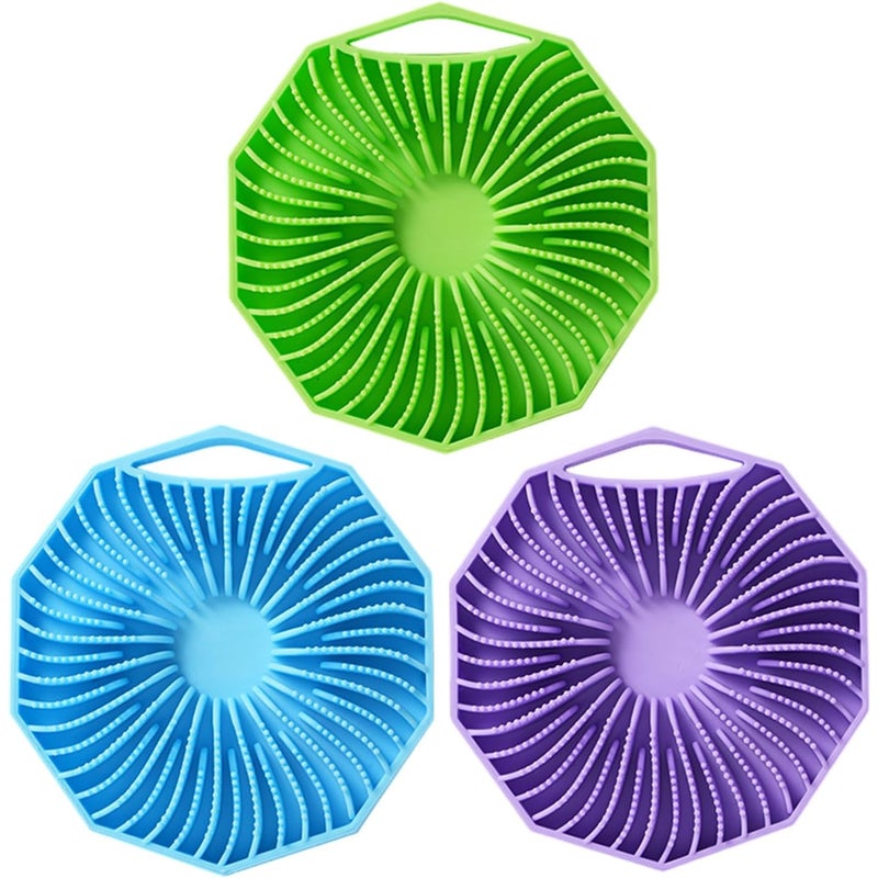 3 sztuki silikonowych myjek do kąpieli, silikonowy peeling do ciała, silikonowy peeling, silikonowa luffa, ręczna szczotka do peelingu