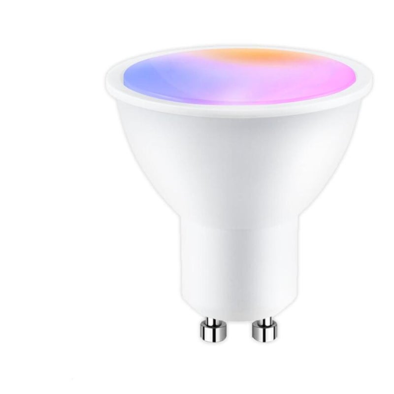 1 szt. GU10 Inteligentna żarówka WiFi 5 W 400 lm RGB LED 2700 K-6500 K Kompatybilna z Alexa/Google Home, zdalne sterowanie aplikacją, sterowanie głoso