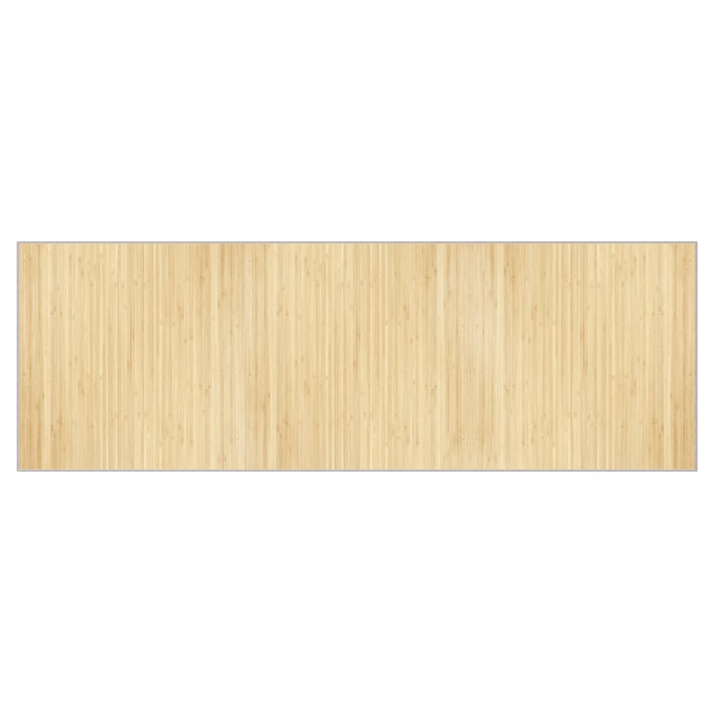 Dywan Bambusowy 100x300 cm Jasny Naturalny do Salonu Antypoślizgowy
