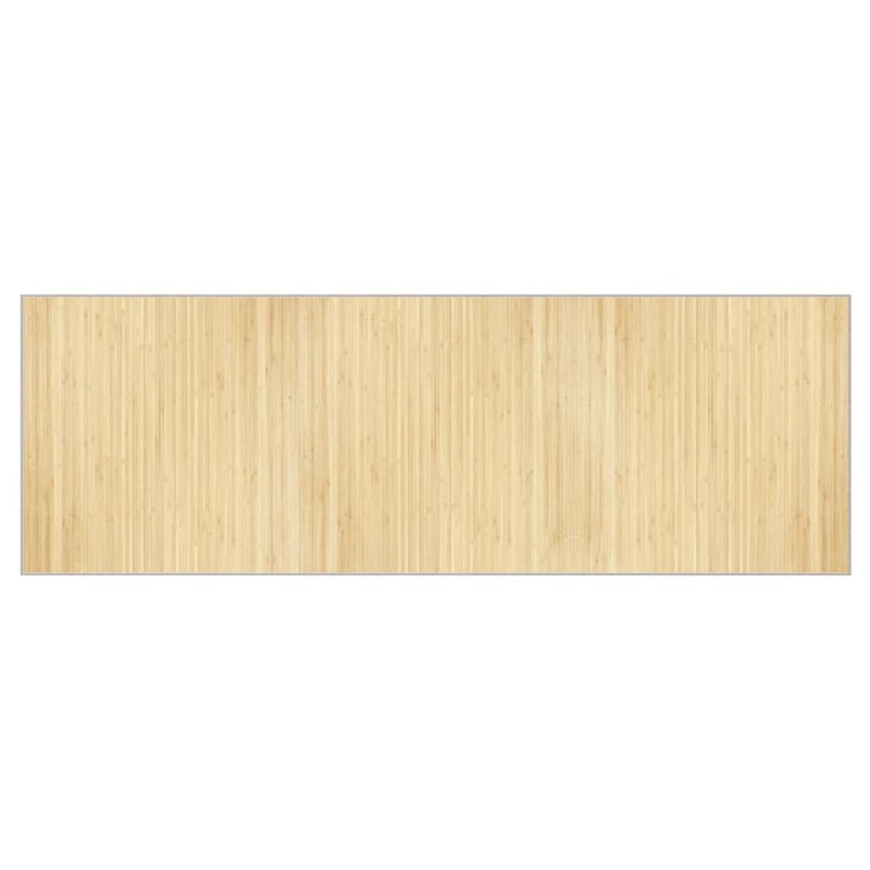 Dywan Bambusowy 100x300 cm Jasny Naturalny do Salonu Antypoślizgowy