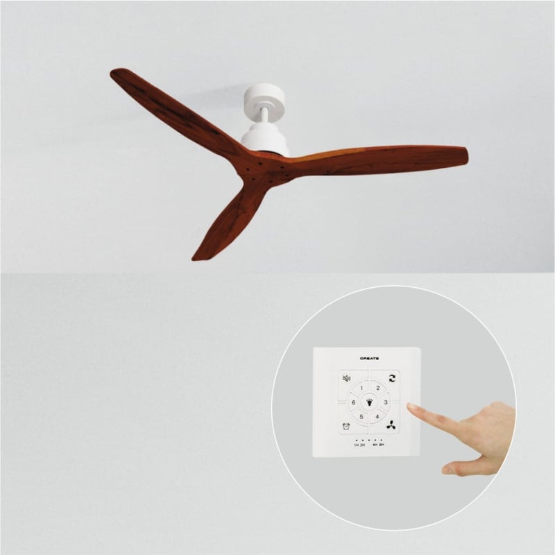 CREATE - WIND STYLANCE NATURAL WOOD - Wentylator sufitowy 40W cichy 100% drewna różne rozmiary -