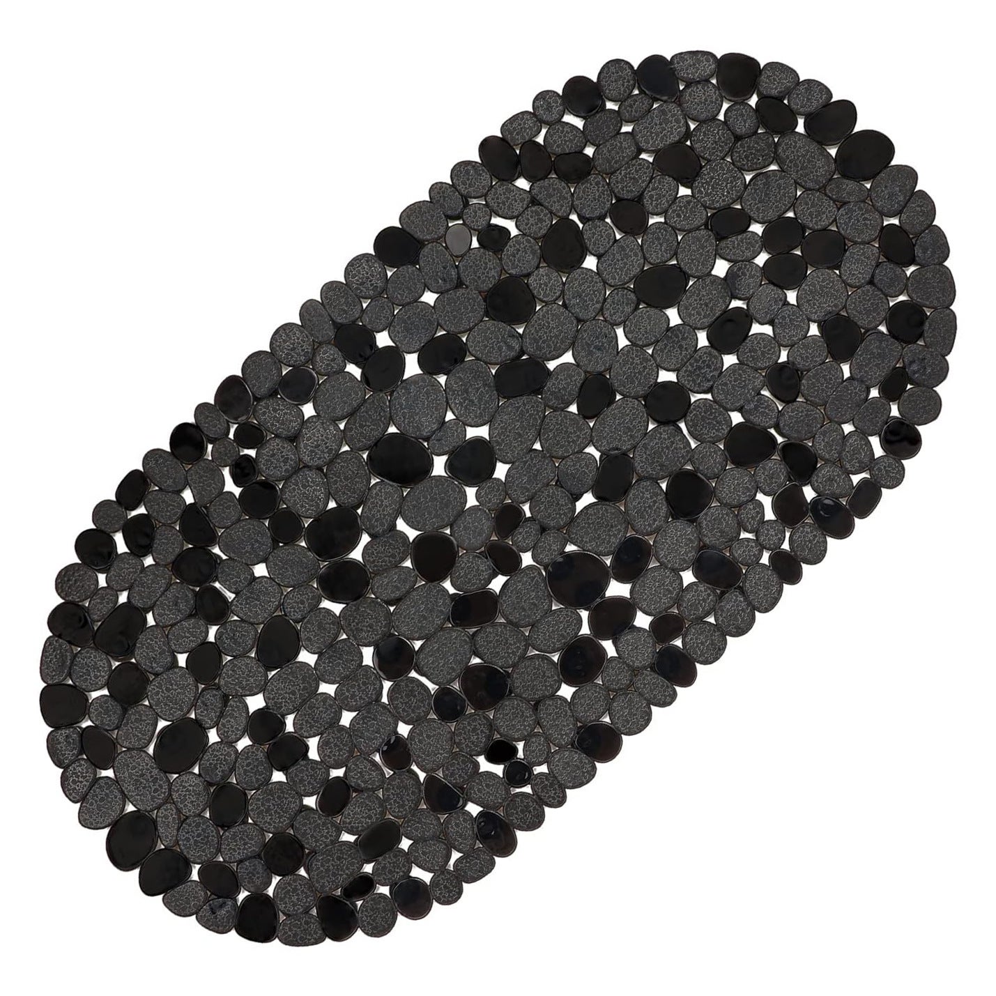 Antypoślizgowa mata do wanny lub pod prysznic - Czarna - 69 x 36 cm - Z antypoślizgowego PVC - Z przyssawkami - Do wanny, pod prysznic i na podłogę