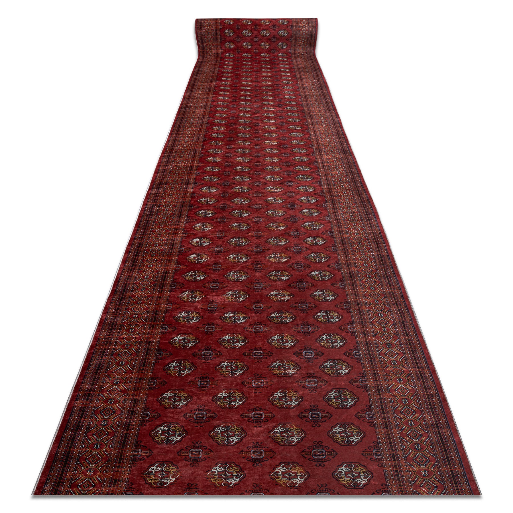 CHODNIK podgumowany DO PRANIA LOTUS BUCHARA 30250 Klasyczny czerwony 100cm 100x990 cm