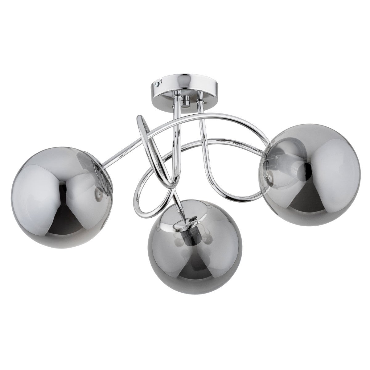 Lampa wisząca BANKO chromowana dymiona 3 x E14 x 10W wym: 25,5 x 50 x 50 cm Alfa