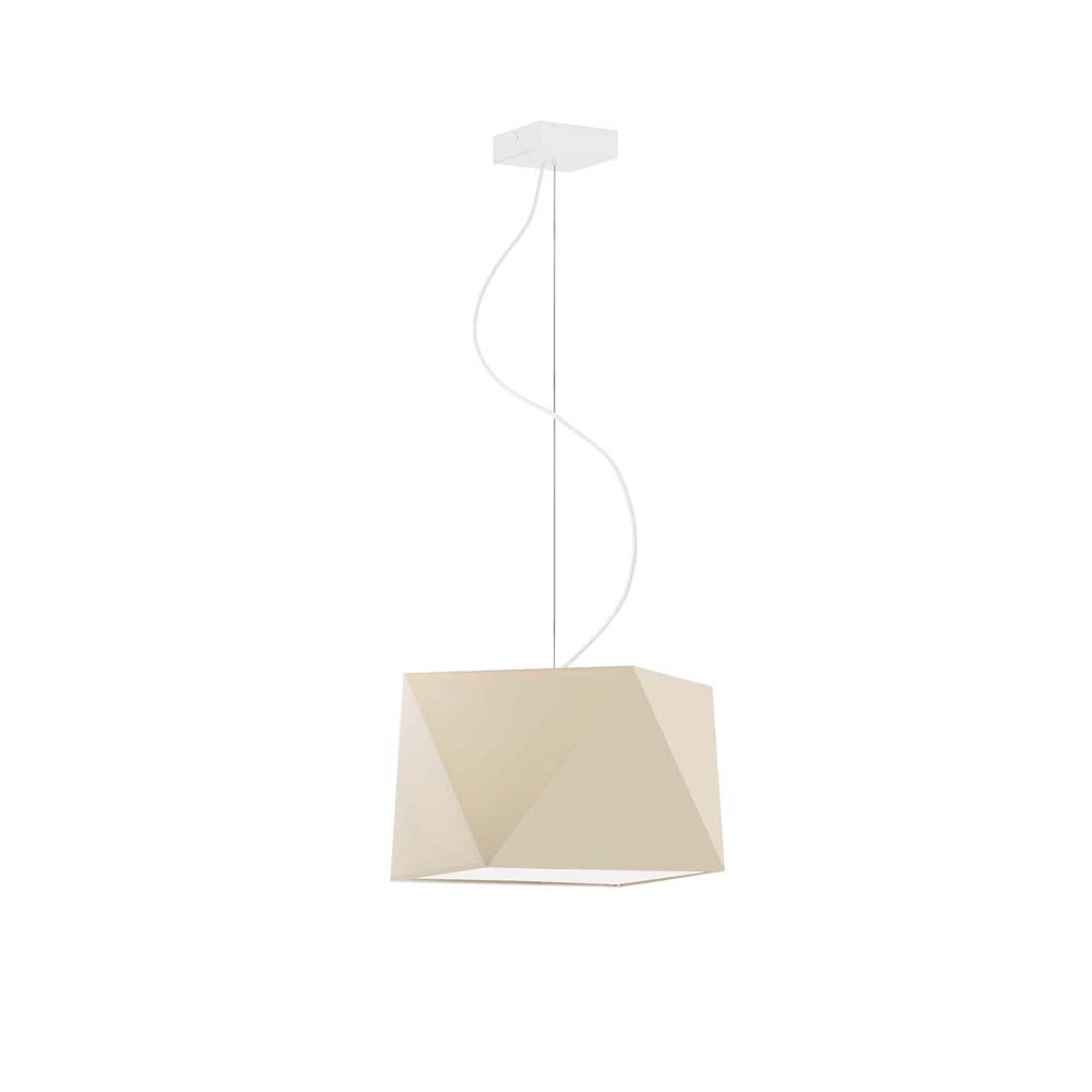 Lampa wisząca zwis żyrandol sufitowa z abażurem diament BURNE Z1