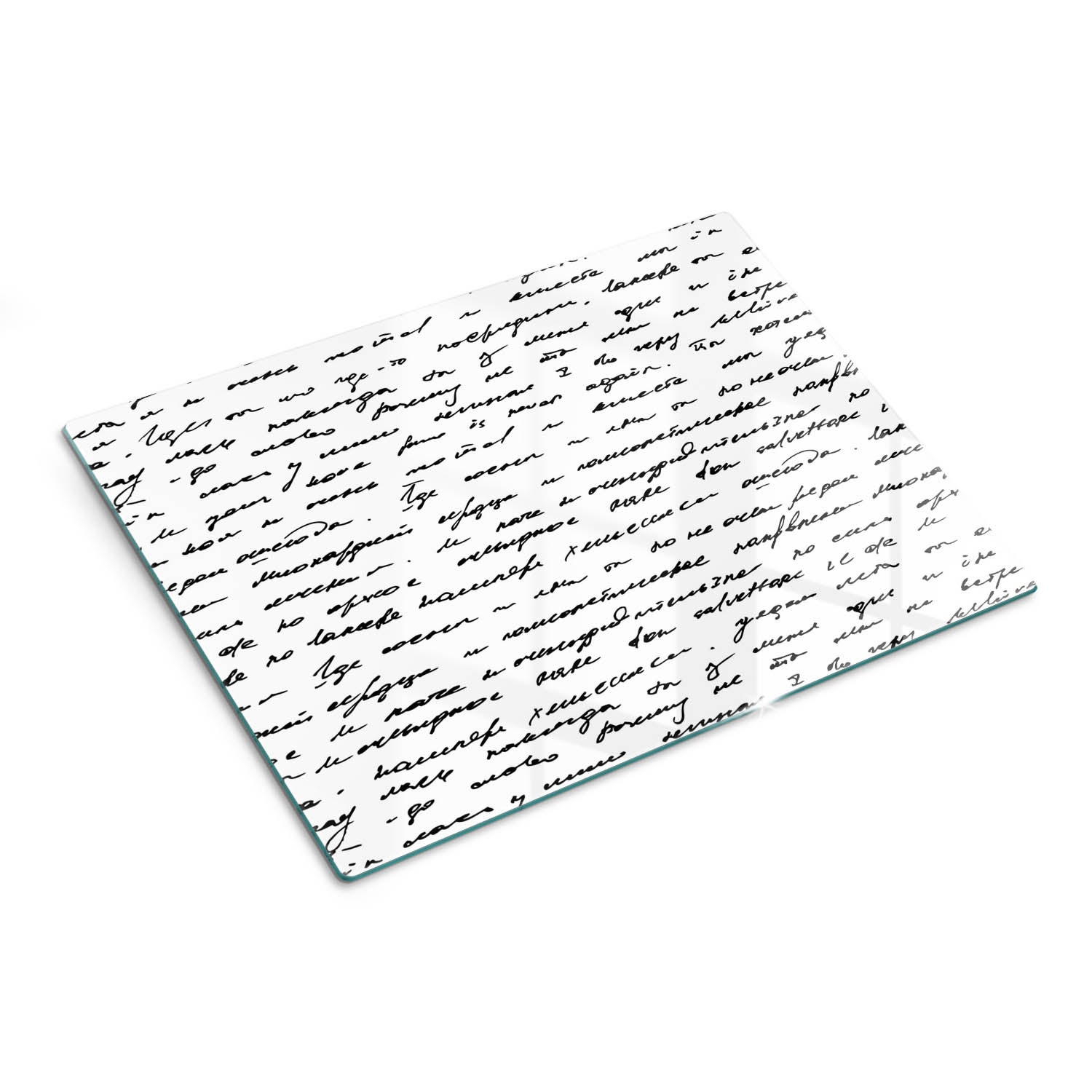 Deska kuchenna z hartowanego szkła dekoracyjnego - List Wzór - 30x40 - Tulup