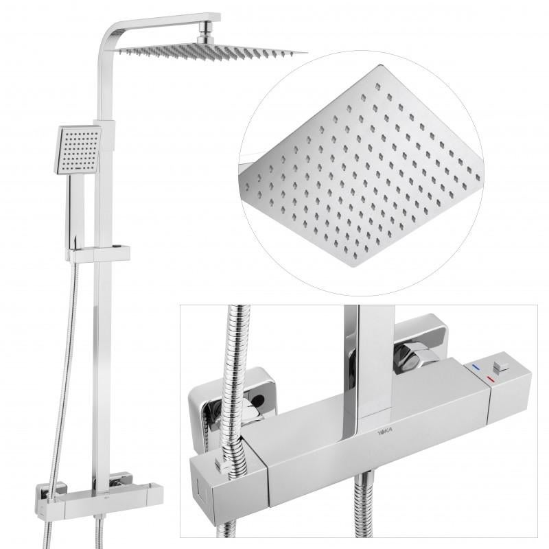 Zestaw prysznicowy bateria termostat deszczownica - Yoka