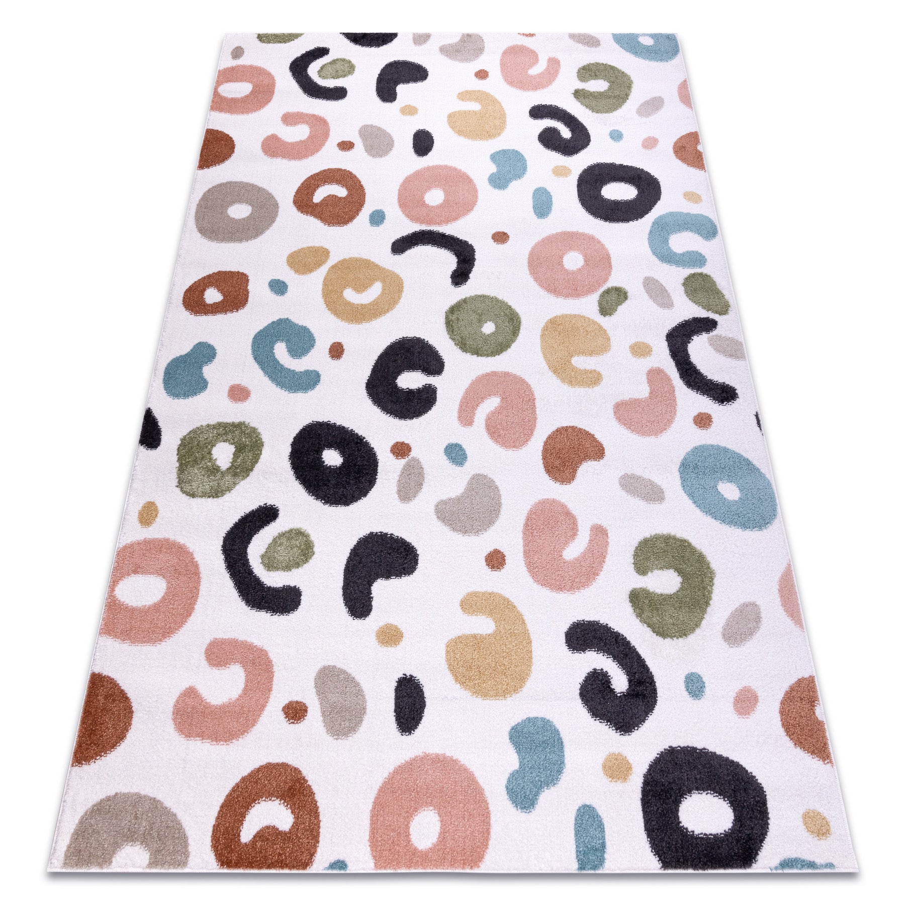 Dywan FUN Spots dla dzieci, plamki krem 140x190 cm