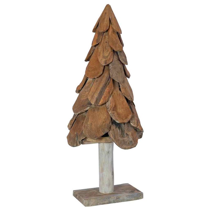 Choinka Drewniana z Drewna Tekowego 91 cm Dekoracyjna