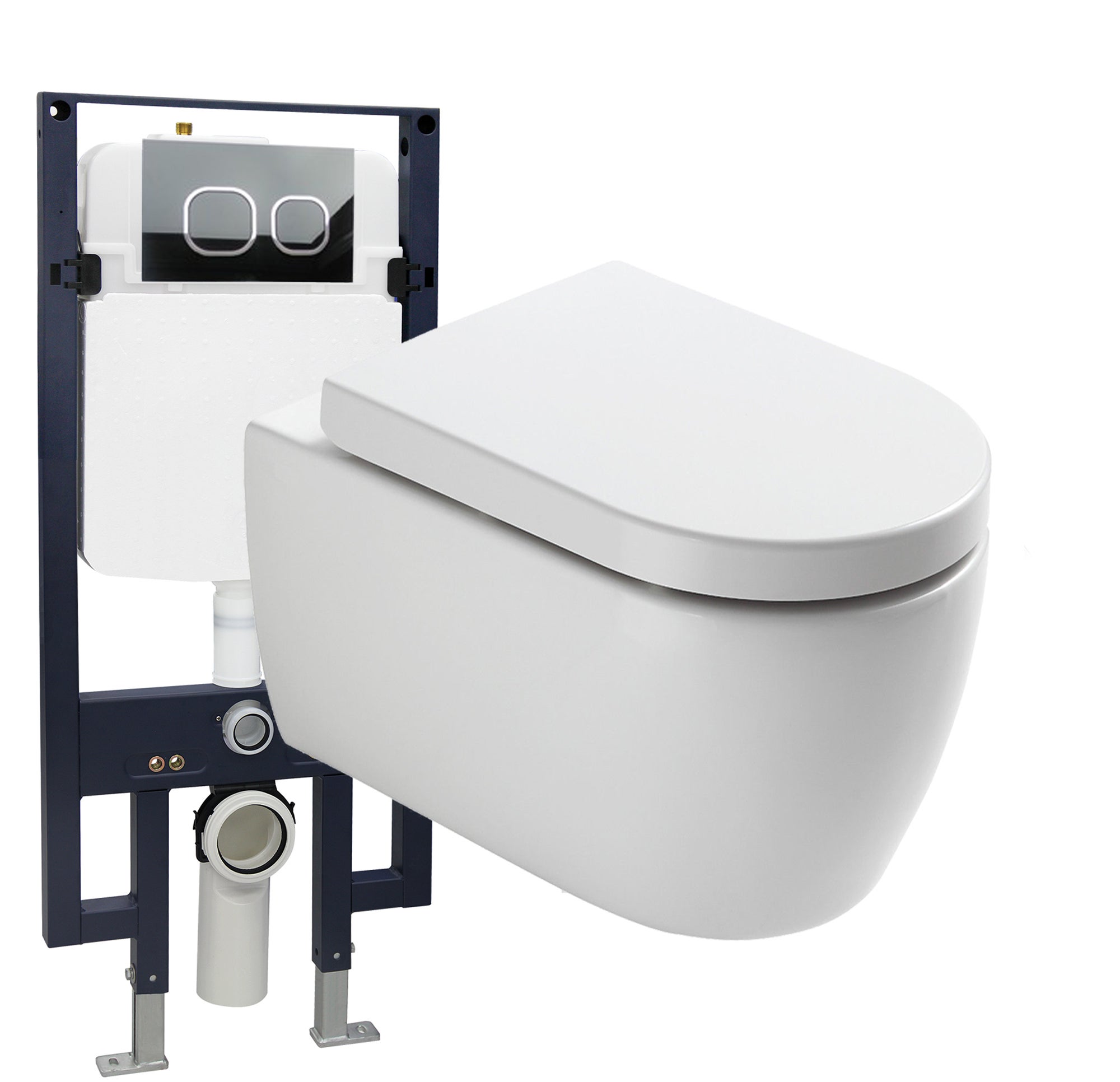 Bernstein Zestaw WC Miska WC NT2038 + stelaż + panel 010 + mata + deska Soft Close