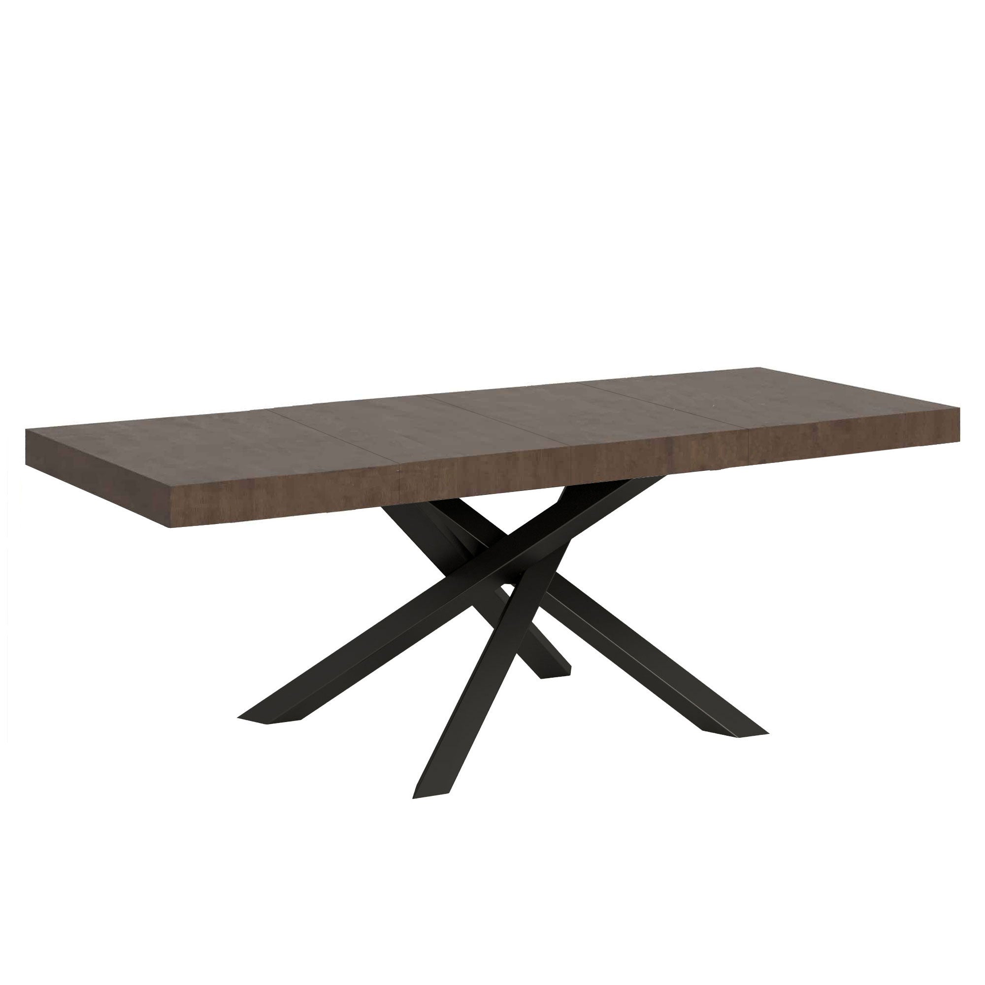 Stół rozkładany 90x160/264 cm Volantis Premium Orzech Antracyt rama