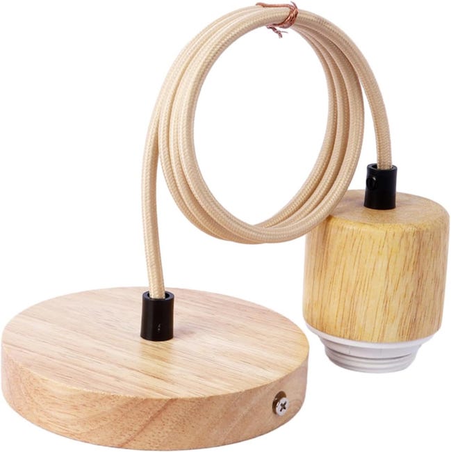 1 szt., oprawka E27, lampa sufitowa z żyrandolem linowym, prosta i nowoczesna drewniana lampa sufitowa odpowiednia do klatek schodowych, kawiarni i r