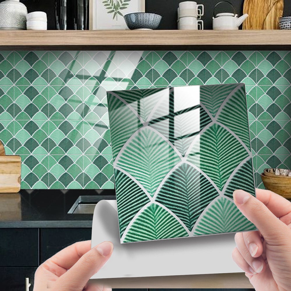 Beżowy panel kuchenny, naklejka ścienna 25 sztuk, panel łazienkowy z motywem płytek, panel PCV, 10 x 10 cm