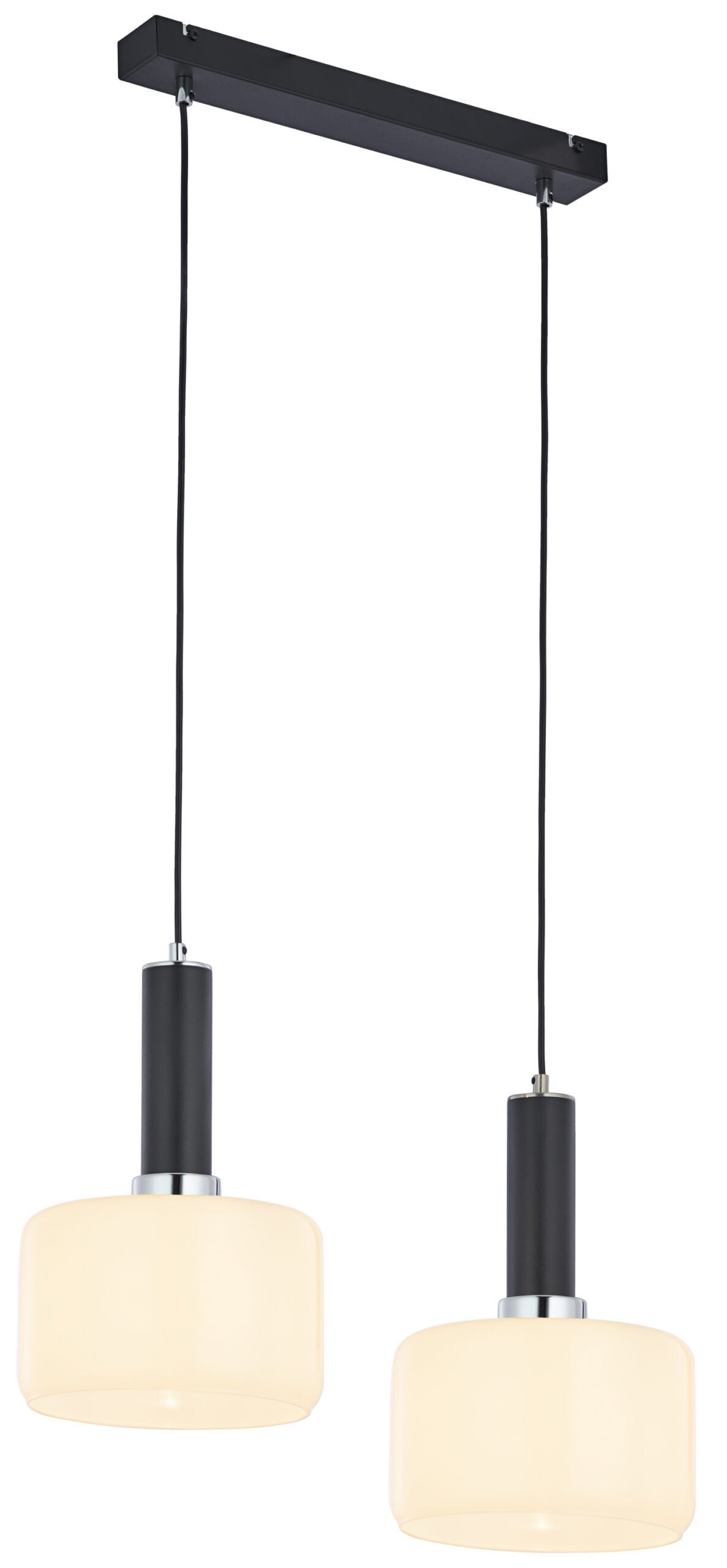 Lampa wisząca VANES JUPITER srebrna/czarna E27 52x20x39-80 cm 1 szt.