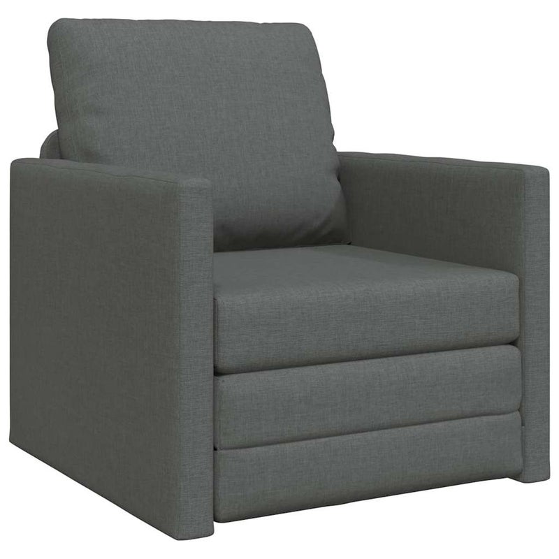 Sofa Bed 60cm Ciemnoszary tkanina