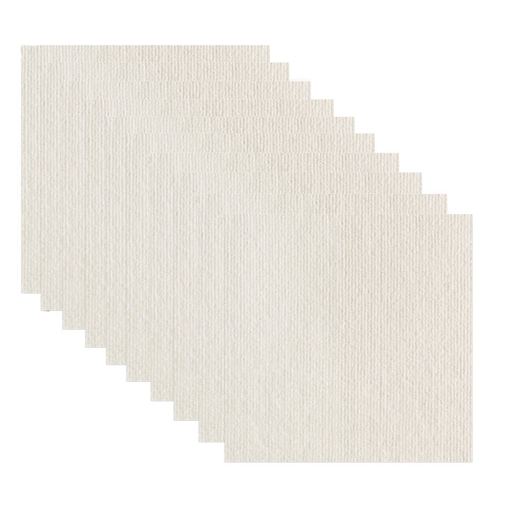 Samoprzylepne maty w kolorze złamanej bieli, 10 sztuk, bezklejowe do salonu i sypialni, 40cm x 40cm