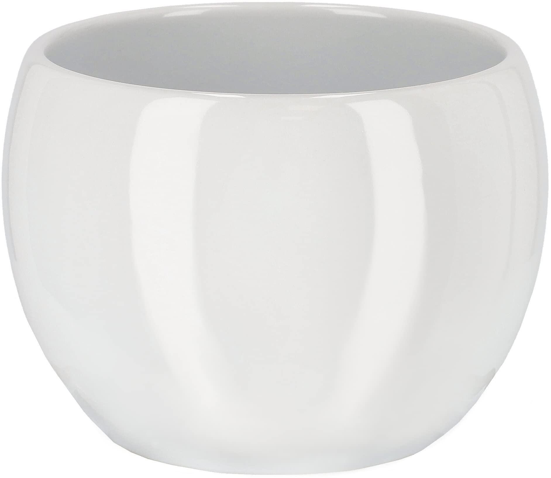 Doniczka donica fi10 osłonka ceramiczna kwiaty - Kolor biały - KOTARBAU