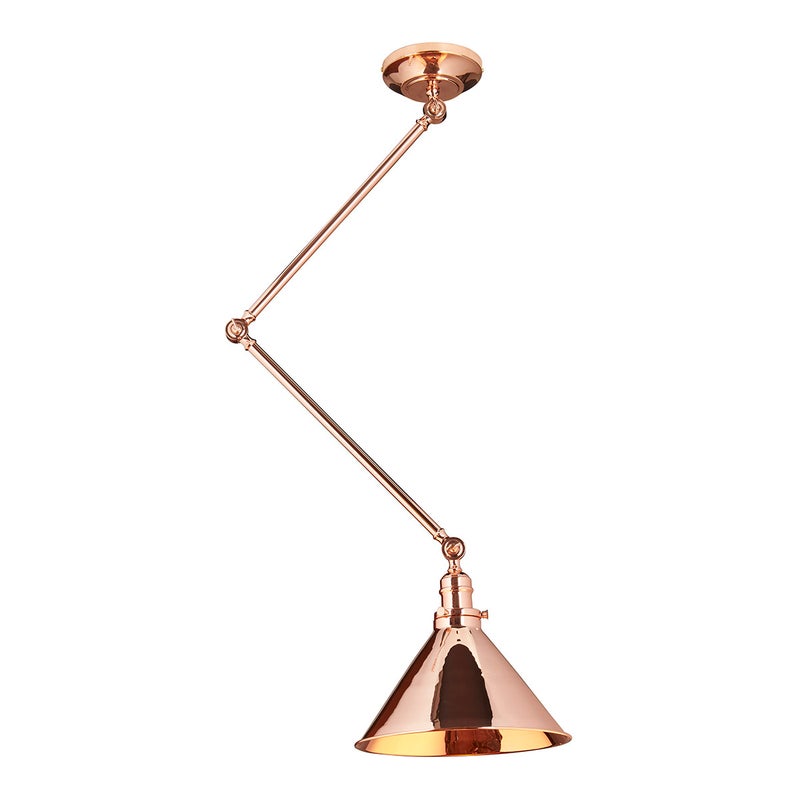 Lampa ścienno-sufitowa 1xE27 polerowana miedź Provence Elstead