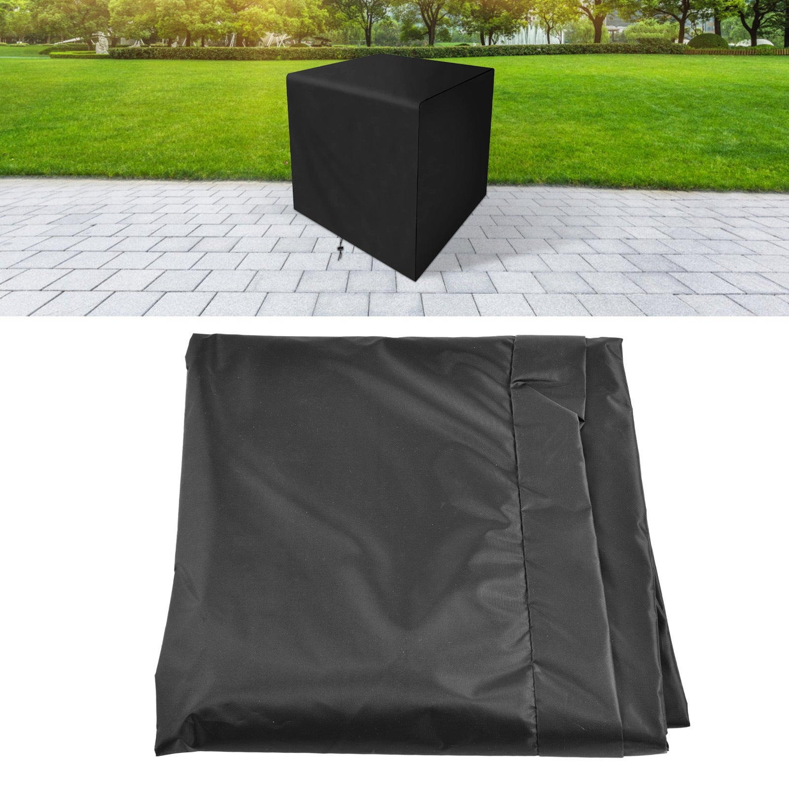 Prostokątny pyłoszczelny pokrowiec ochronny na stół ogrodowy, 150 x 100 x 60 cm