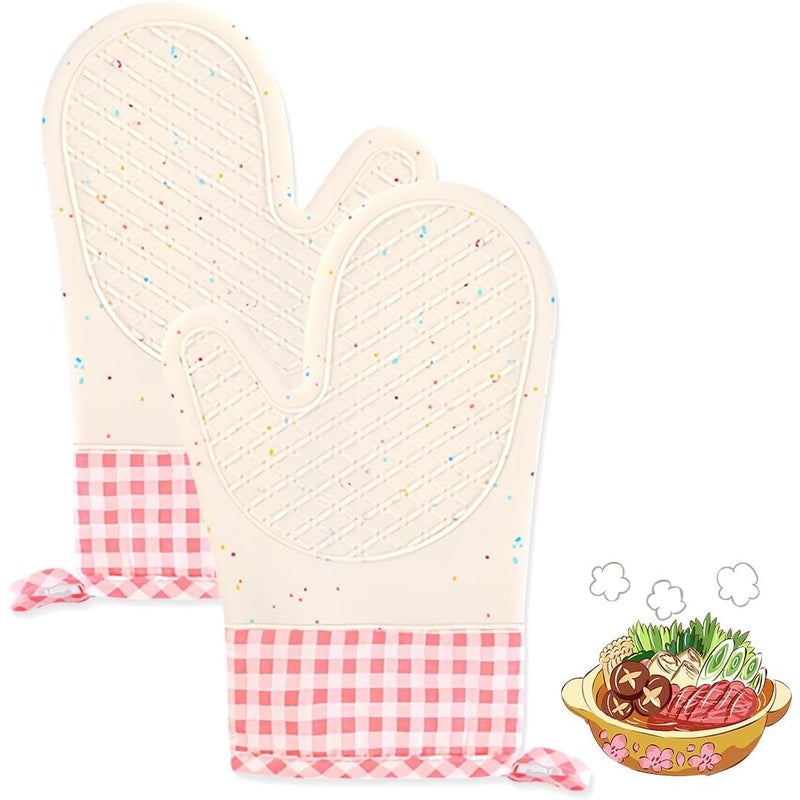 20x19 cm 1 para rękawic kuchennych, zmywalne bawełniane rękawice kuchenne, antypoślizgowe rękawice kuchenne, odporne na ciepło rękawice kuchenne