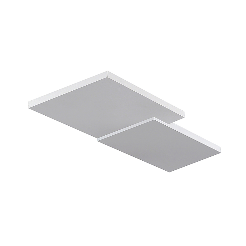 Kinkiet LED BEN 27W, światło pośrednie, 2700K, 2500lm, aluminium malowane na biało, kwadratowy kształt, ściemnialny, z odcięciem fazy – Rossini Group