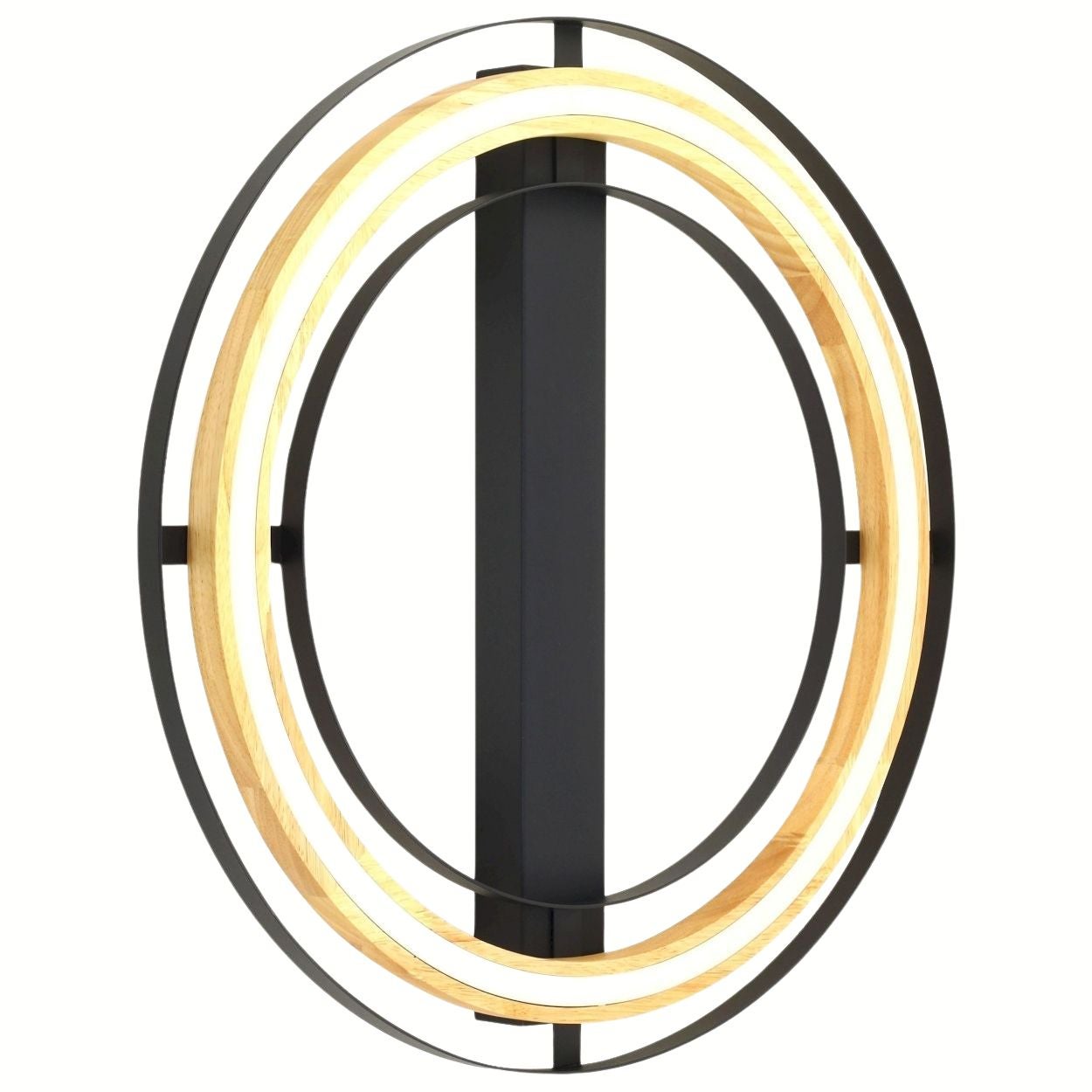 Lampa sufitowa TK Lighting RIL biało-czarna dąb LED 25W 56,4x56,4x7 cm 1 szt.