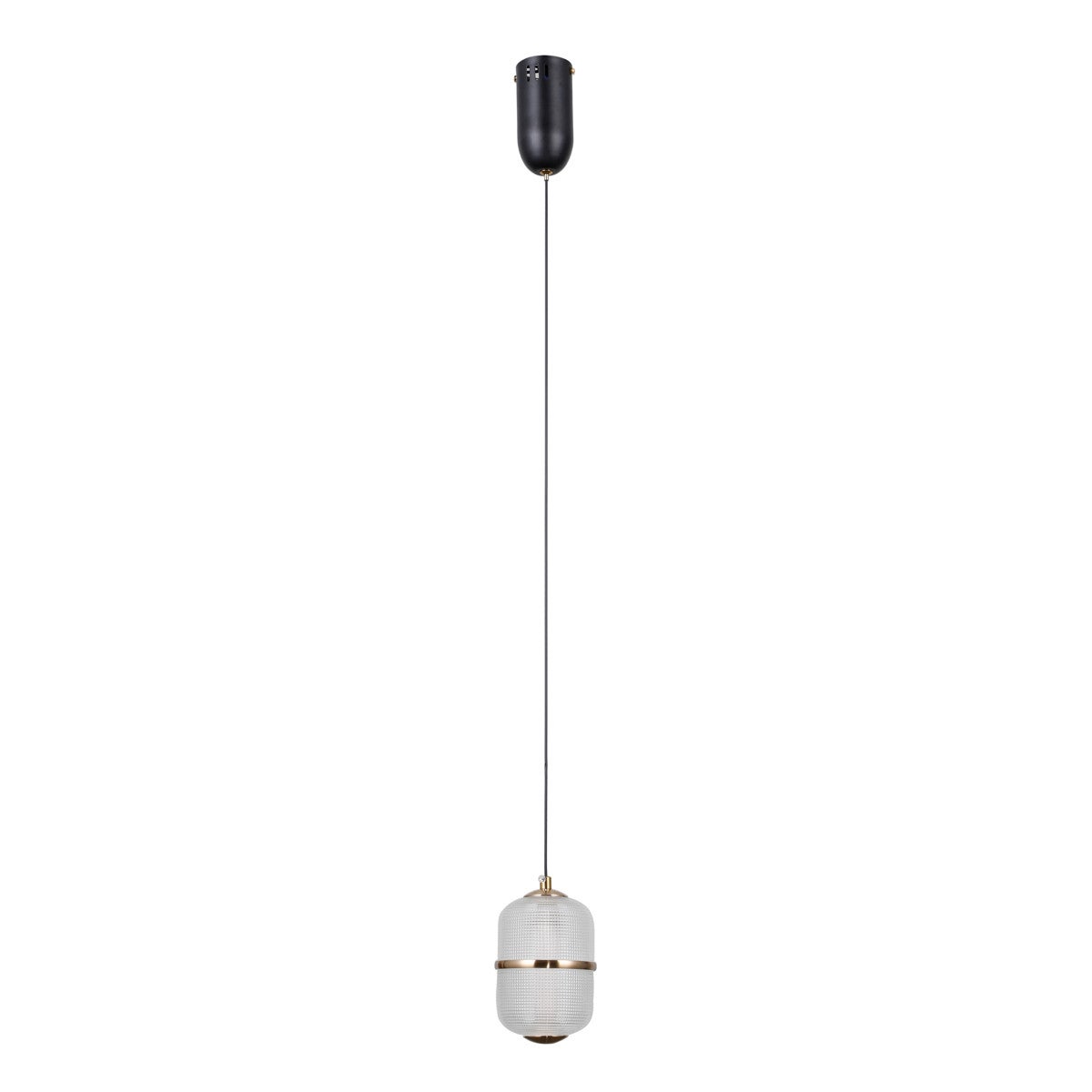 Lampa wisząca ALANI LED 6W Ciepła biel 588lm czarna matowa wym: 120 x 10 x 10 cm Italux