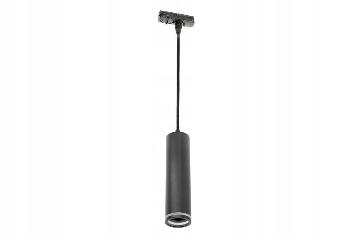 Oprawa na szynoprzewód 1-fazowy SOLIS 2, GU10 max 20W, 55x210 mm, czarna, IP20 – GTV LIGHTING