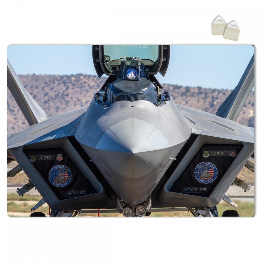 F22 RAPTOR - Plakat Forex z ekspandowanego PVC o grubości 3 mm - 100x70 cm
